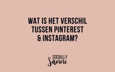 Wat is het verschil tussen Pinterest en Instagram?