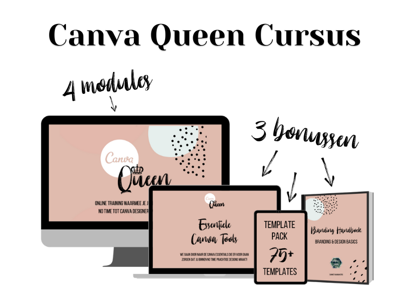 Canva Queen cursus shop afbeelding