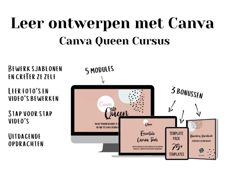 Canva Queen cursus shop