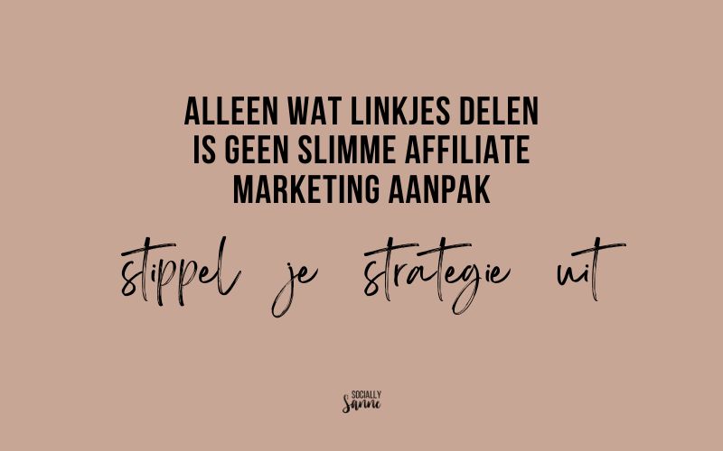 slimme affiliate marketing strategie