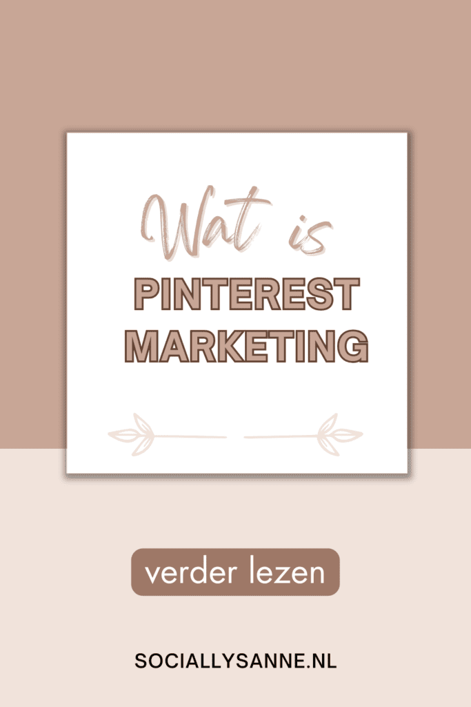 Wat is Pinterest marketing