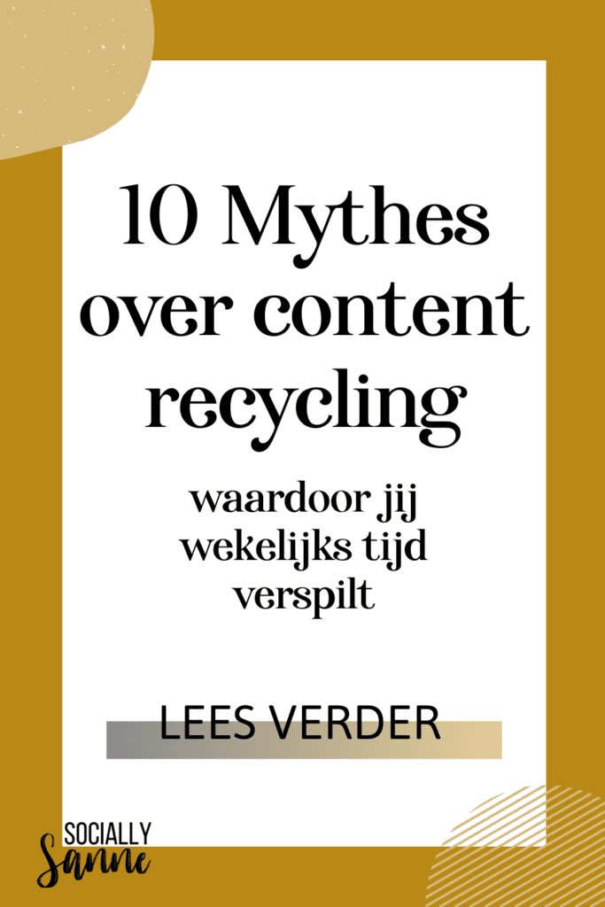 10 Mythes over content recyclen